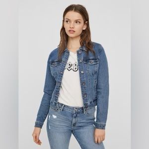 VERO MODA Between-Season Jacket 'Hot Soya' in Blue (S)